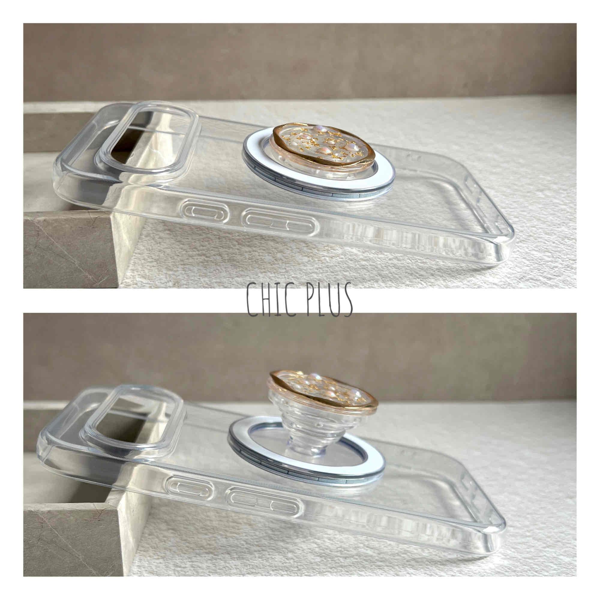 大人ニュアンス仕立て.゜ マグネットグリップソケット+MagSafeスマホケース SET モバイルカバー | 4枚目